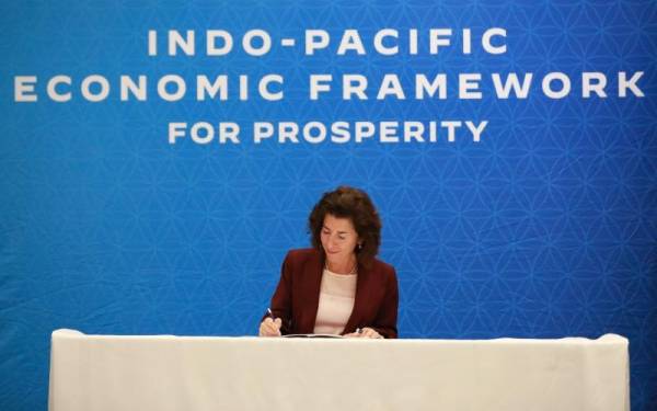 Raimondo e i Ministri dell'IPEF Accolgono con Soddisfazione i Progressi Continuati alla Riunione Ministeriale Virtuale dell'Indo-Pacific Economic Framework for Prosperity (IPEF)